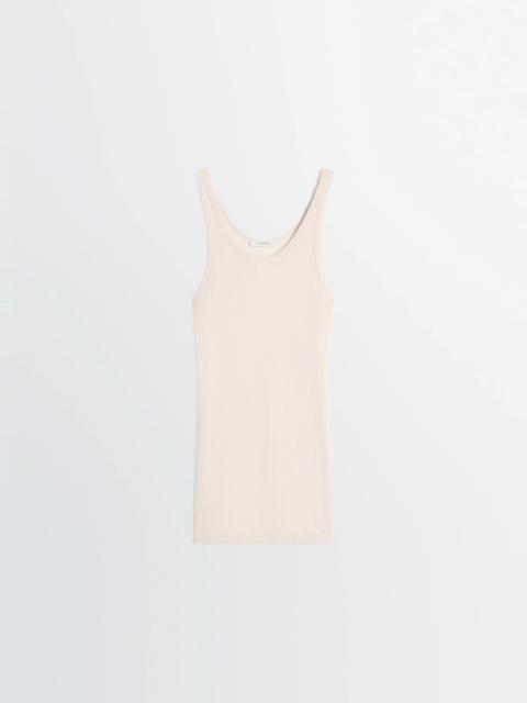 Lemaire SEAMLESS TANK TOP IN VISCOSE SILK