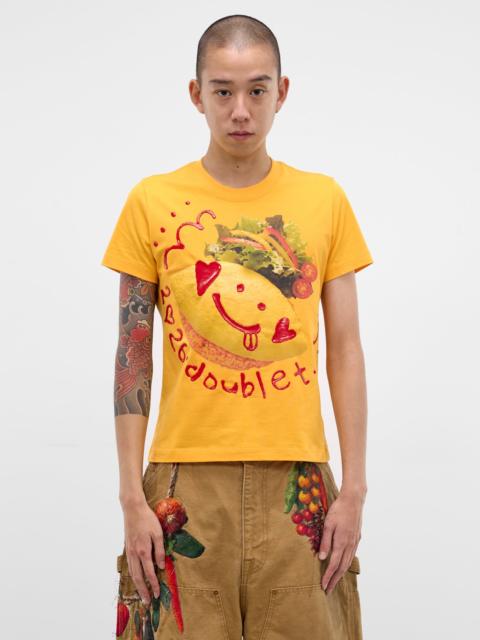 doublet Yellow Food Logo Graphic Tee