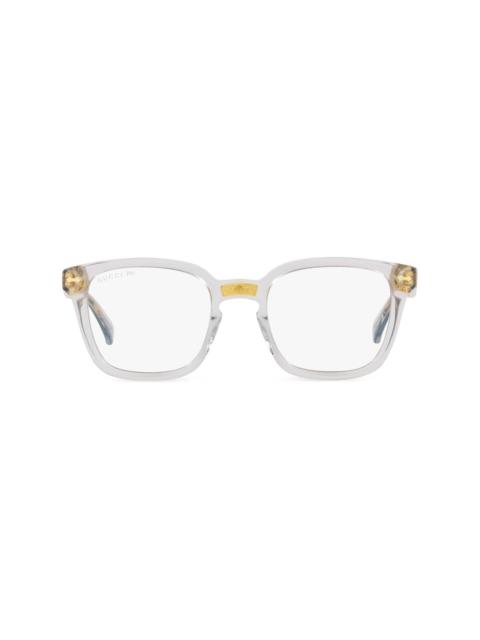 GC001837 gold-trim optical glasses