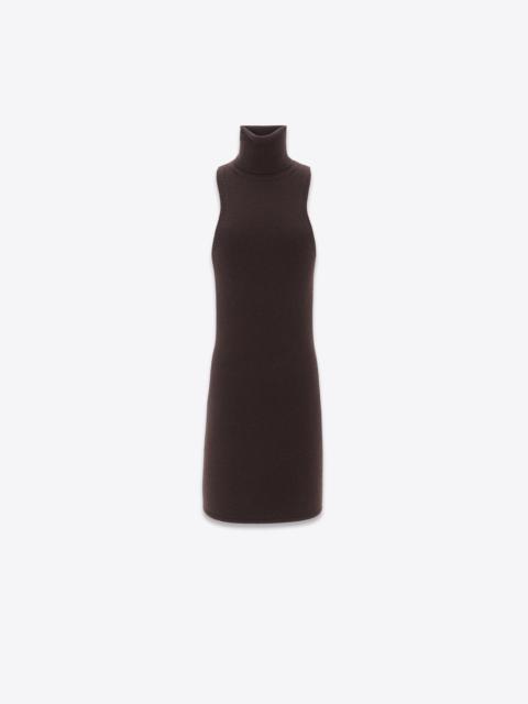 SAINT LAURENT turtleneck dress in wool