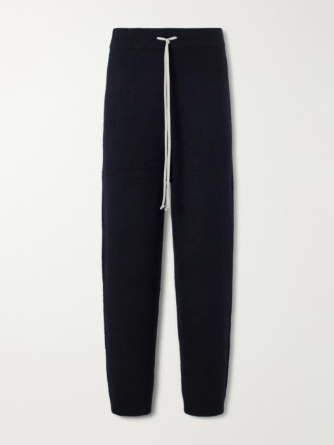 Rick Owens Straight-Leg Knitted Cashmere-Blend Sweatpants