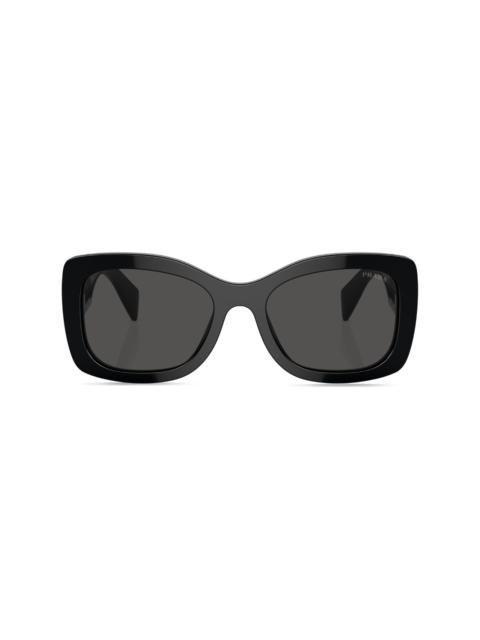 logo-lettering square sunglasses