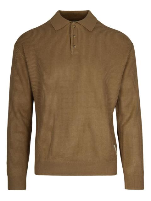 EMPORIO ARMANI ribbed polo shirt