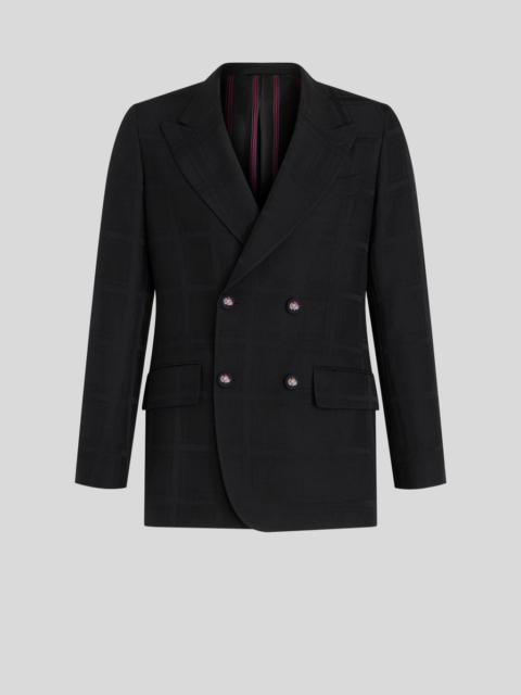 Etro DOUBLE-BREASTED CHECK JACKET