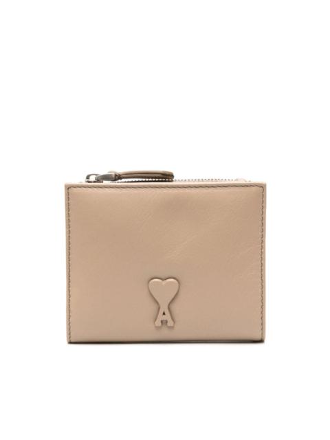 Ami de Coeur-embossed leather wallet