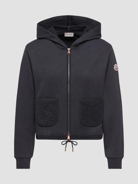 Moncler Women's Sweatshirt in Cotton Blend - Dark Blue