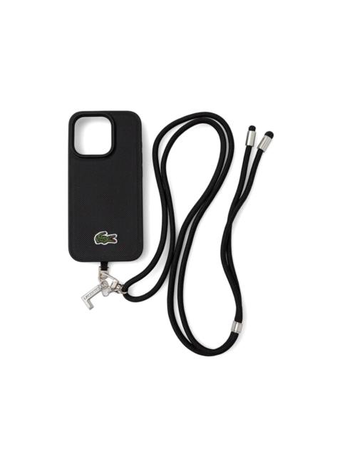 LACOSTE croc-motif iPhone 15 Pro case