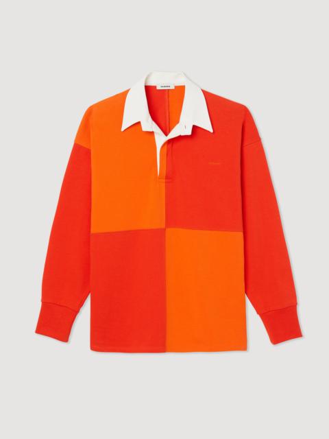 Sandro Organic cotton rugby polo shirt