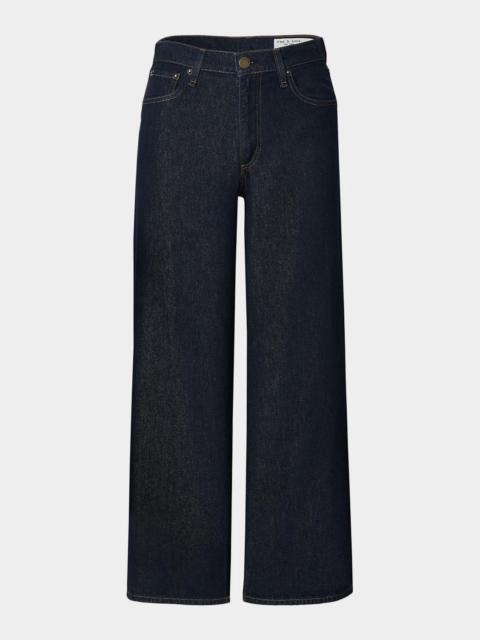 rag & bone Featherweight Andi High-Rise Ankle Wide-Leg Jeans