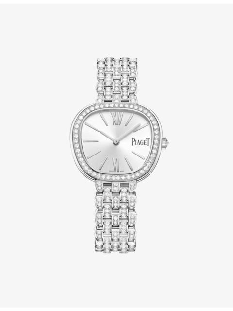 Piaget Sixtie 18ct White-Gold and 0.52ct Brilliant-Cut Diamond Quartz Watch 29mm