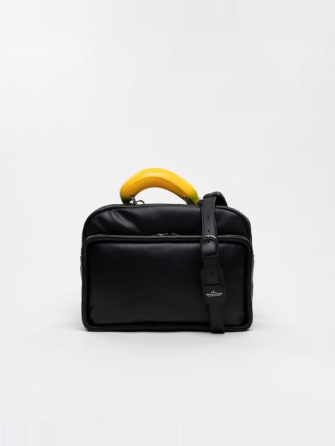 Maison MIHARAYASUHIRO "TOY" Banana Handle Square Leather Pocket Bag