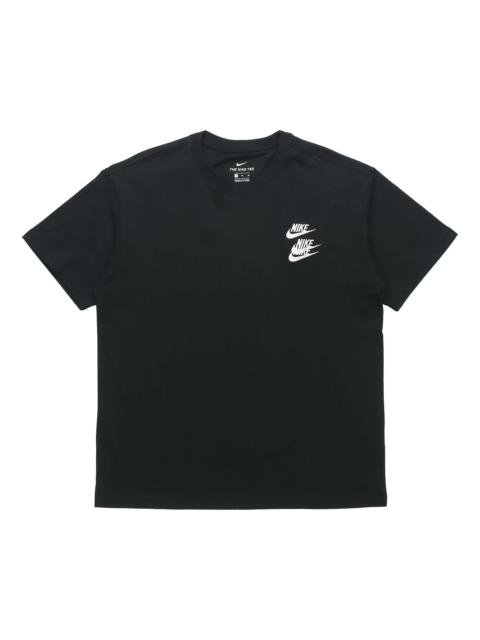 Nike Nike Large Logo Printing Sports Round Neck Short Sleeve Black DA0989-010