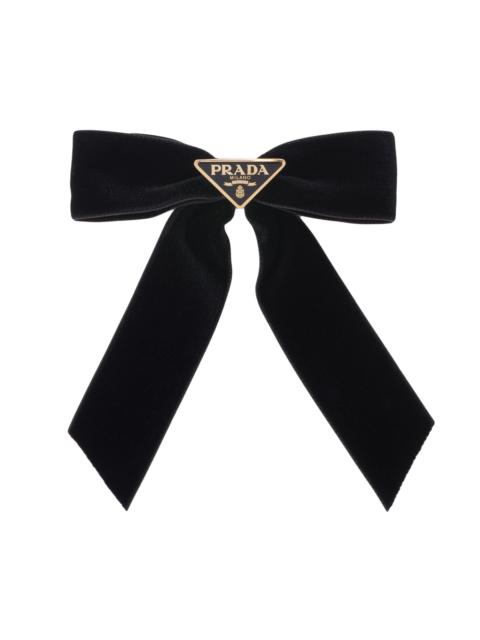 Prada Women's Velvet Hair Clip - Black