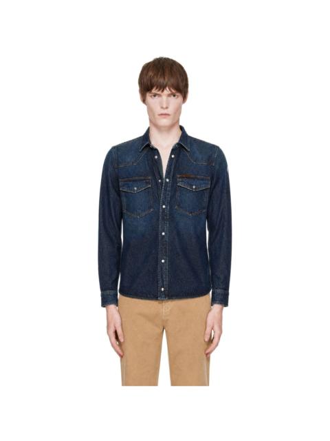 Moncler Blue Denim Shirt Jacket