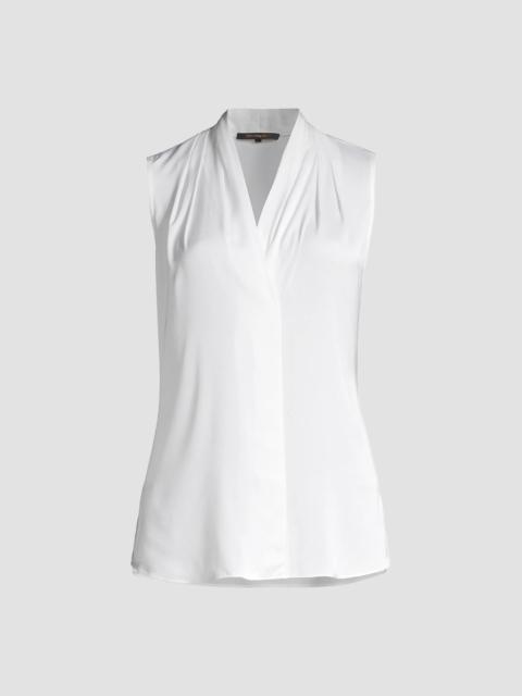KOBI HALPERIN Women's Mila Sleeveless Silk-Blend Blouse - White
