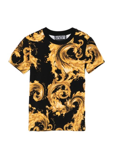VERSACE JEANS COUTURE baroque print T-shirt