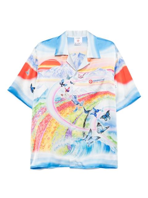 CASABLANCA Teacher butterfly landscape shirt