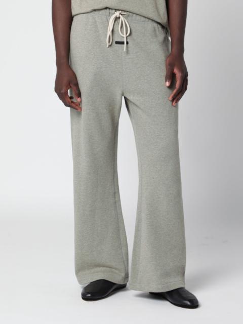 ESSENTIALS Grey Flare cotton jogging trousers