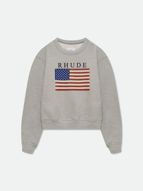 Rhude USA FLAG CREWNECK