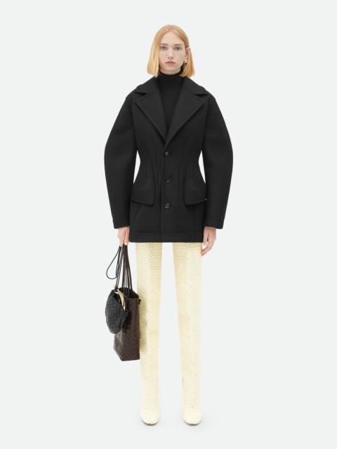 Bottega Veneta Felted Wool Sculptured Coat