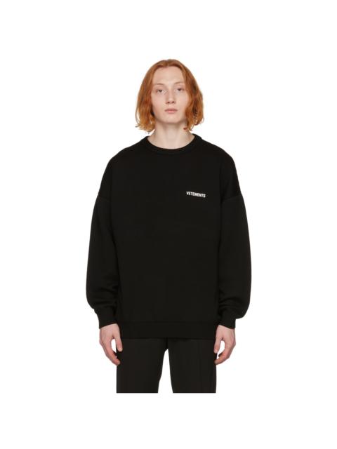 VETEMENTS Black Logo Sweater