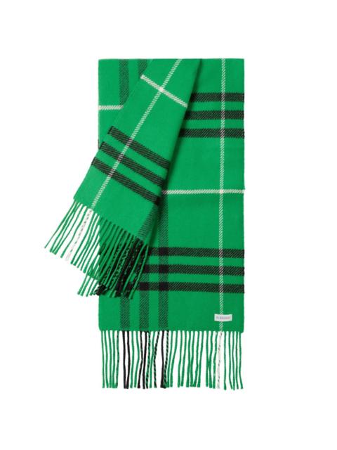 Burberry check-print wool-cashmere scarf