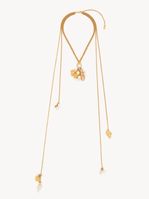 THE CHLOÉ SHELLS SCARF NECKLACE