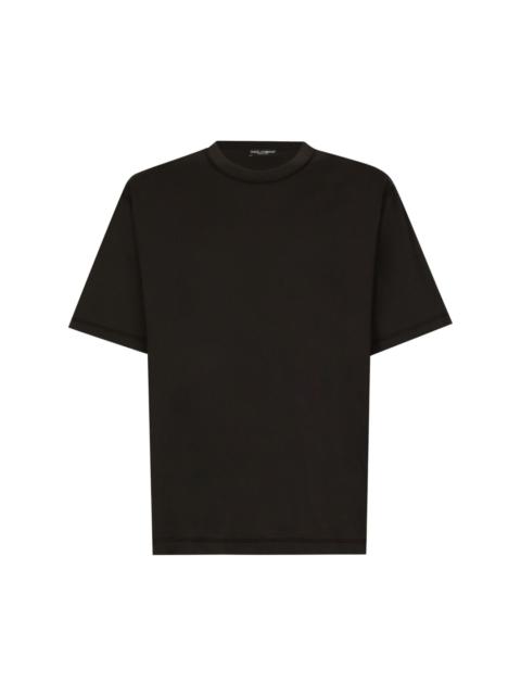 Tシャツ・カットソー alexander mcqueen Contrast band t-shirt (794636QXAAN 0548) Alexander McQueen Contrast Band T-Shirt Black | wananluxury