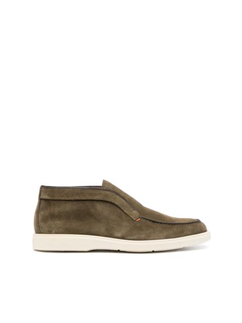 slip-on suede boots