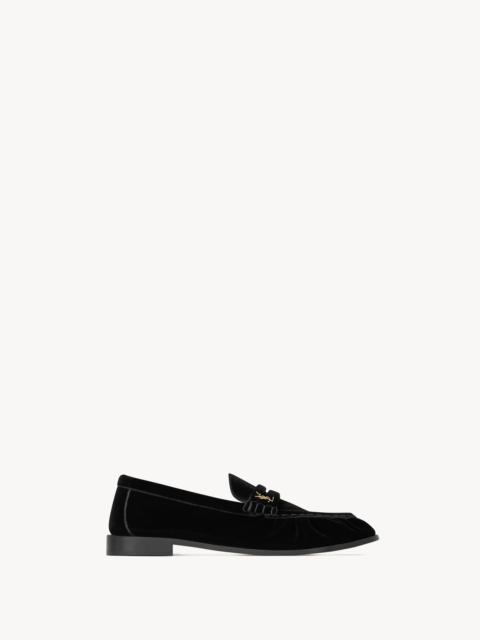 SAINT LAURENT LE LOAFER SUPPLE IN VELVET