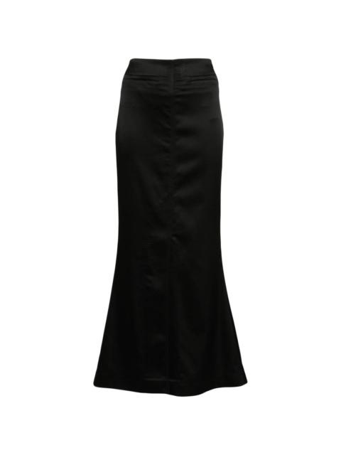 satin maxi skirt