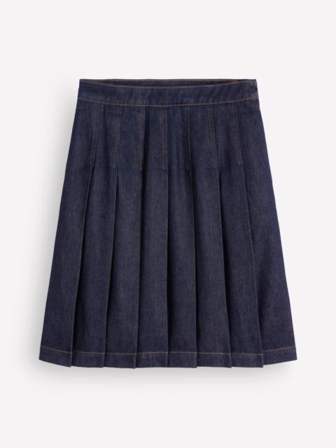 BODEN Aya Denim Skirt-Indigo