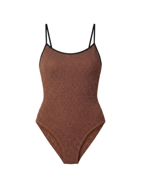 Hunza G Pamela crinkled-effect swimsuit