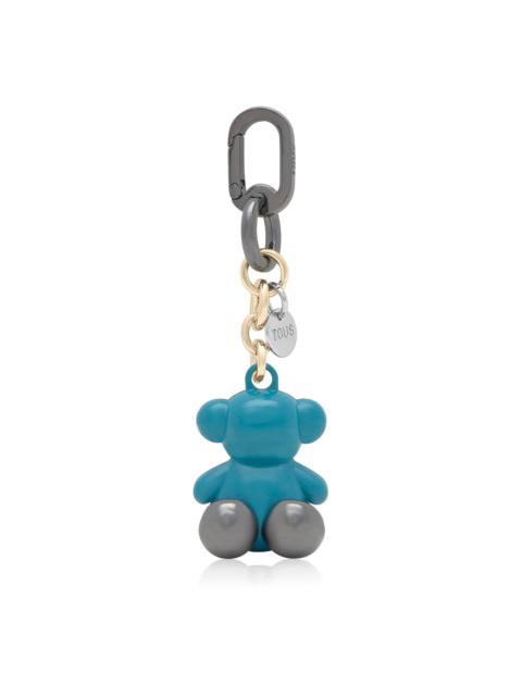 TOUS Turquoise and blue metal Key ring Bold Bear