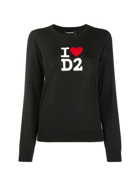 I Love D2 wool jumper