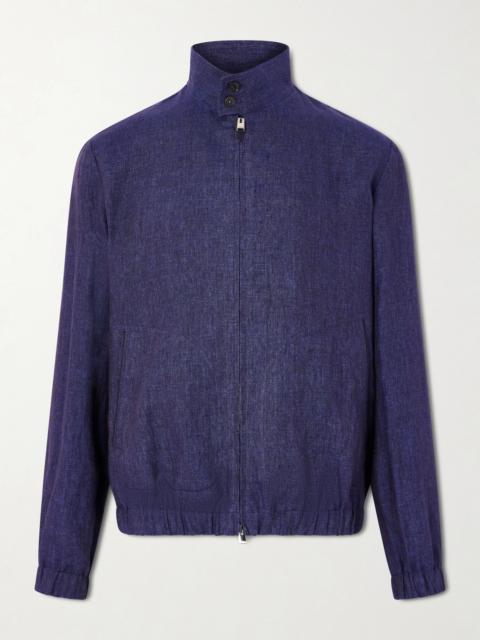 Canali Linen Bomber Jacket