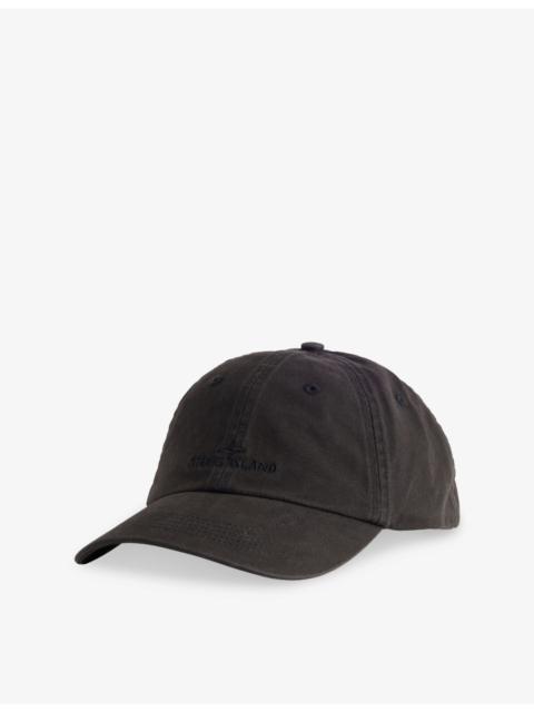 Stone Island Brand-Embroidery Twill Cotton Baseball Cap