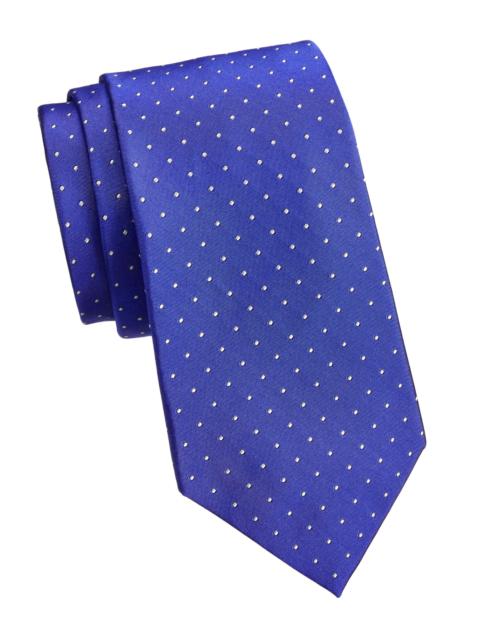 Ralph Lauren Men's Pin Dot Silk Tie - Blue