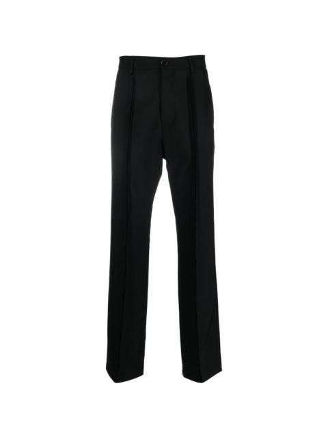 pleated tailored trousers