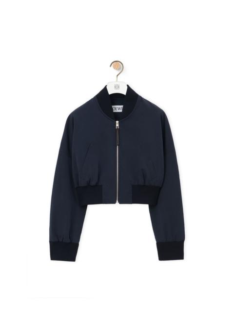 Loewe Bomber jacket in cotton and silk