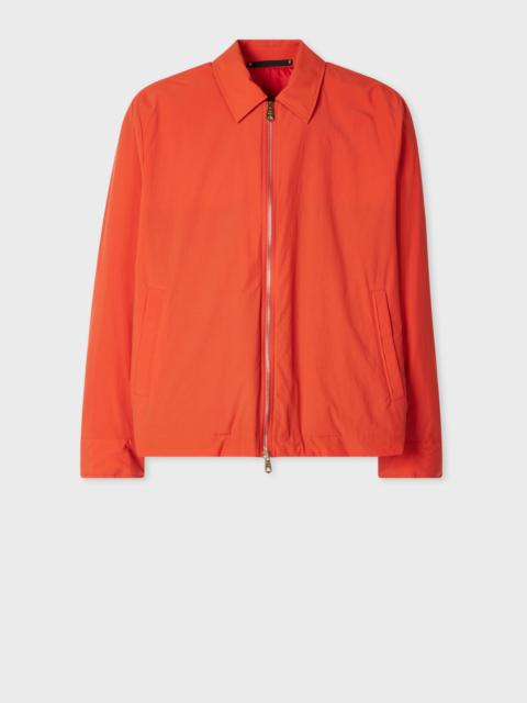 Paul Smith Orange Cotton-Blend Quilted Zip Jacket