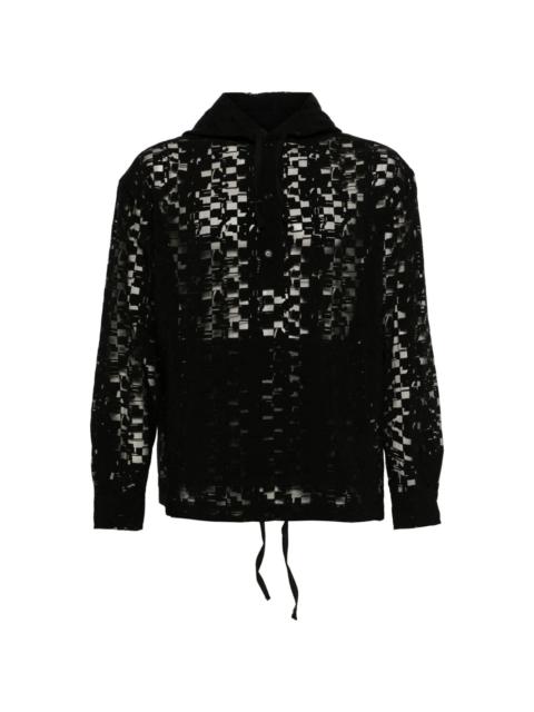 HENRIK VIBSKOV Booking jacquard drawstring hoodie