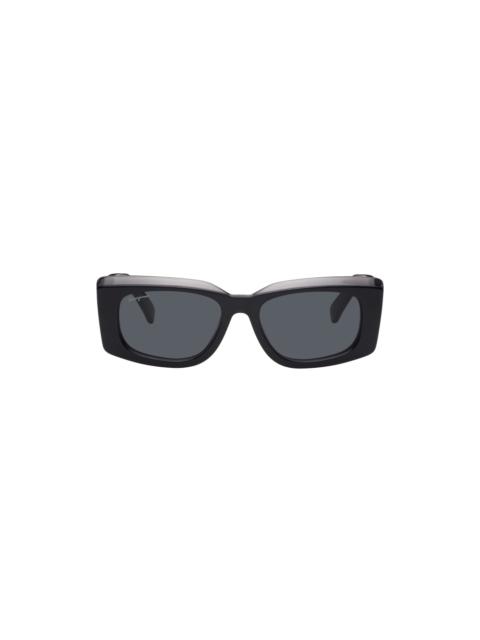 FERRAGAMO Black Rectangular Sunglasses