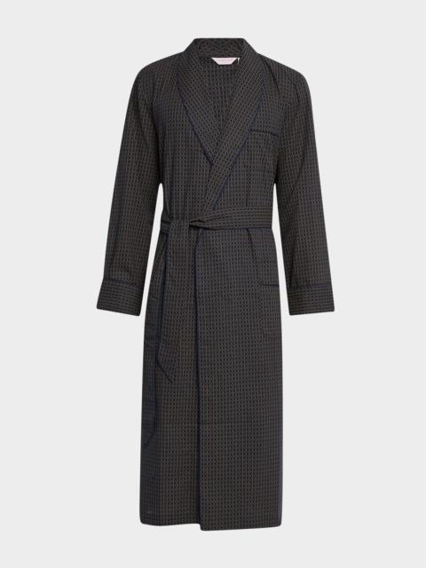 Derek Rose Men's Nelson Cotton Bath Robe