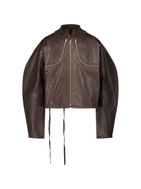 OTTOLINGER zip glazed denim jacket