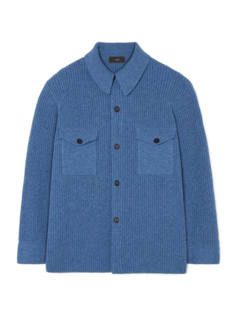 Alanui Knitted Ribbed “Denim” Overshirt