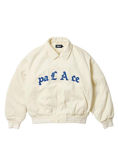 PALACE LOVE VARSITY JACKET SOFT WHITE