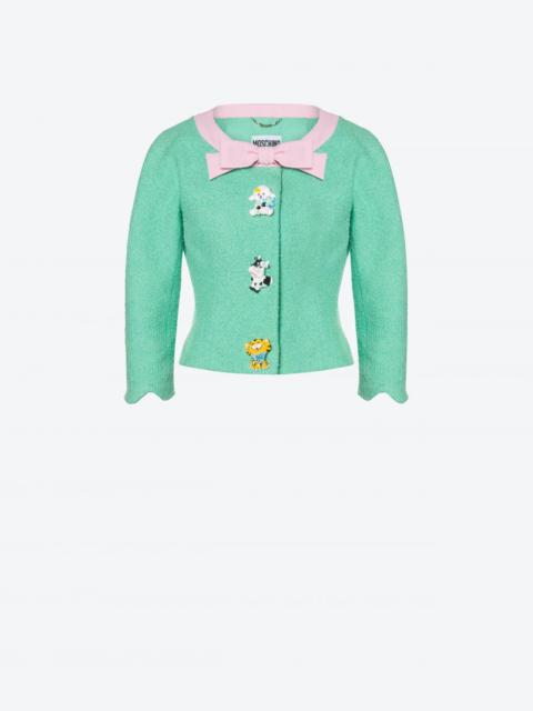Moschino TOY BUTTONS TWEED JACKET
