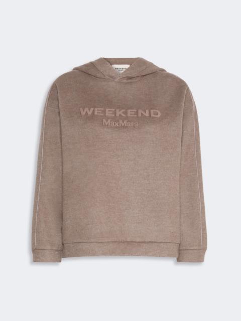 WEEKEND Max Mara VETRINO Jersey hooded sweatshirt - MARRON GLACE'