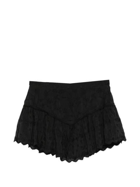 Isabel Marant Zoelia floral embroidered shorts